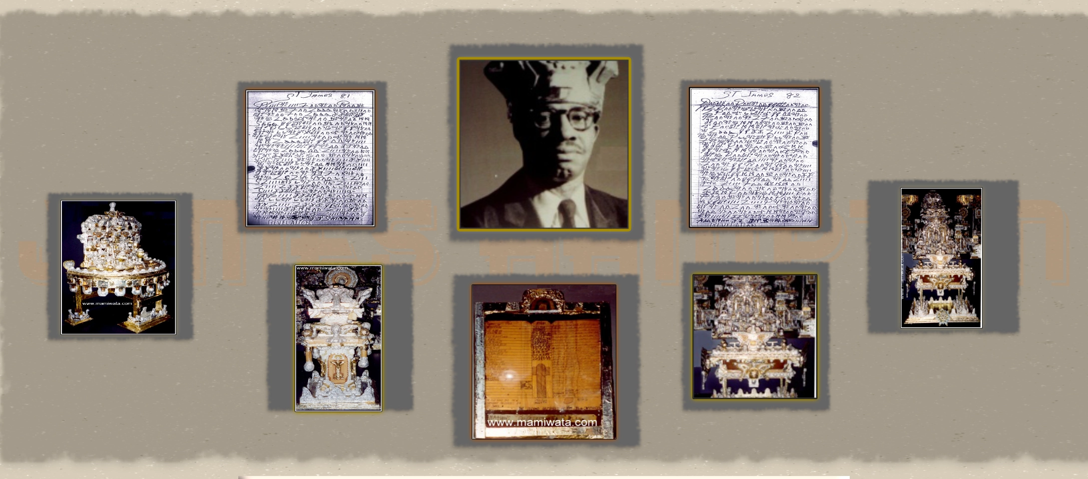 Compilation of artwork by James Hampton.
