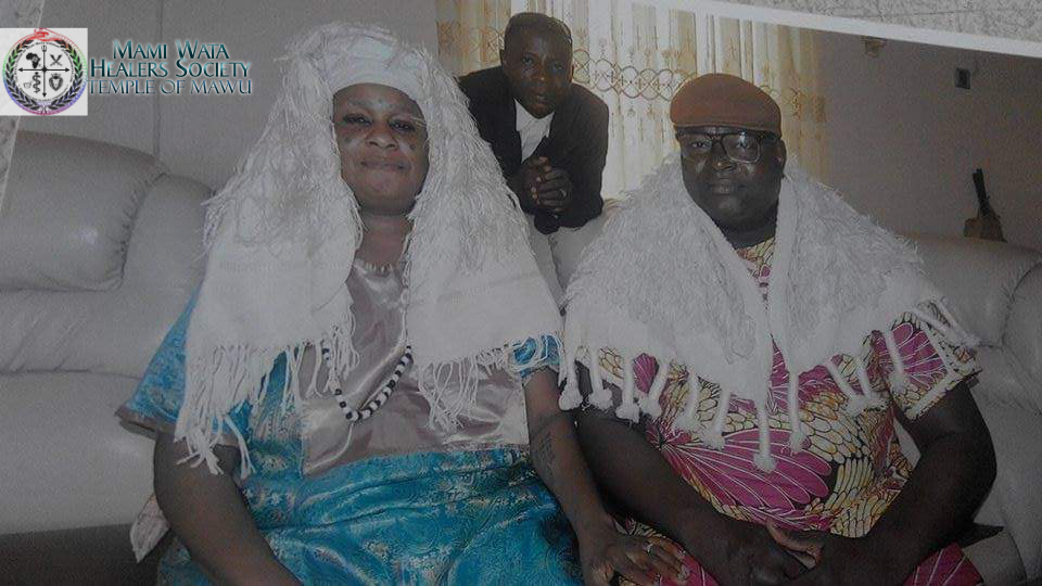Chief Priest Mama Zodede and Chief Priest Kabiessi.