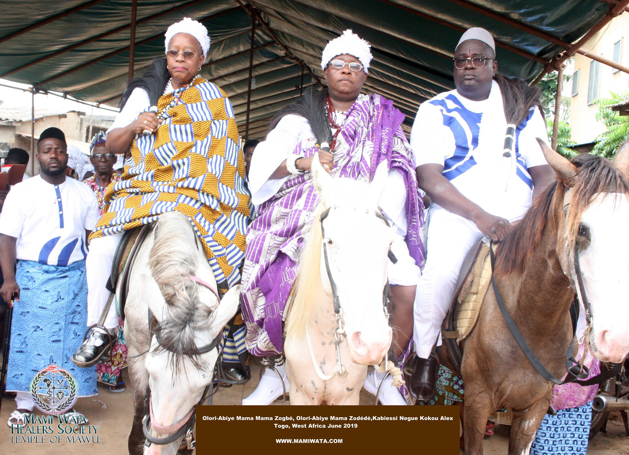 Mama Zodede and Chief Priests Kabiessi and Mama Sagbe.